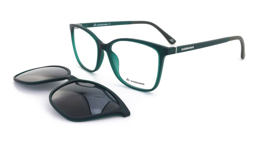 Armação c/ clip sol QUEBRAMAR QM488 Green